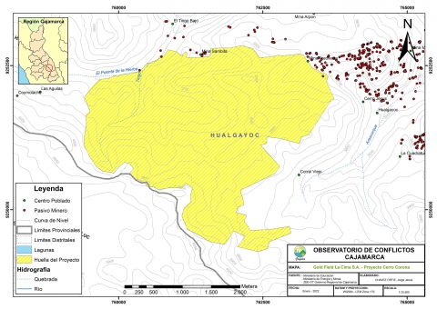 Mapa Proyecto Minero Cerro Corona Mapa Proyecto Minero Cerro Corona