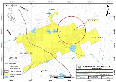 Mapa Proyecto Minero Hilorico Mapa Proyecto Minero Hilorico