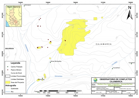 Mapa Proyecto Minero Michiquillay Mapa Proyecto Minero Michiquillay