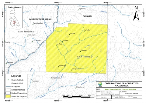 Mapa Proyecto Minero North West Mapa Proyecto Minero North West