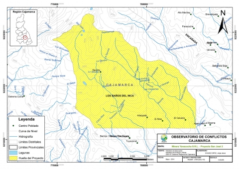 Mapa Proyecto Minero San José 2 Mapa Proyecto Minero San José 2