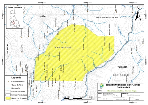 Mapa Proyecto Minero Tinajas Mapa Proyecto Minero Tinajas