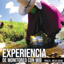 Portada de la publicación Experiencia de monitoreo con macroinvertebrados bentónicos (MIB)